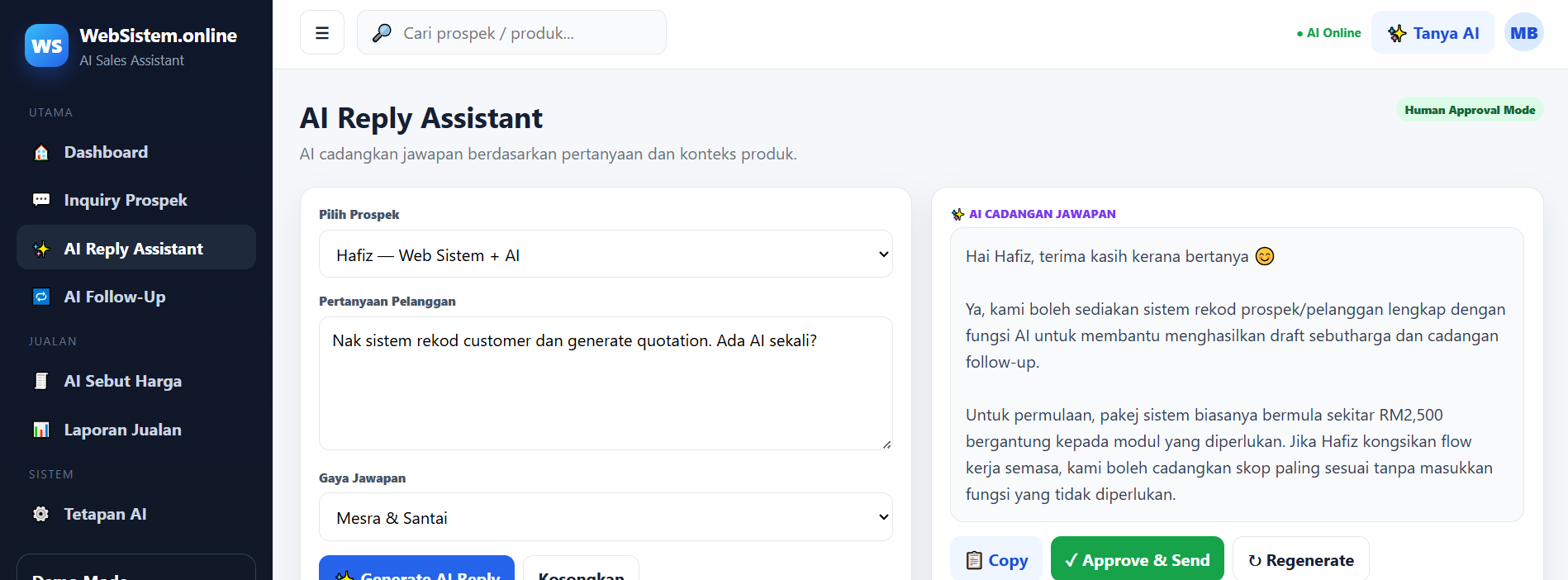AI Reply Assistant